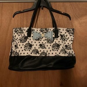 Betsy Johnson Rose Print Purse